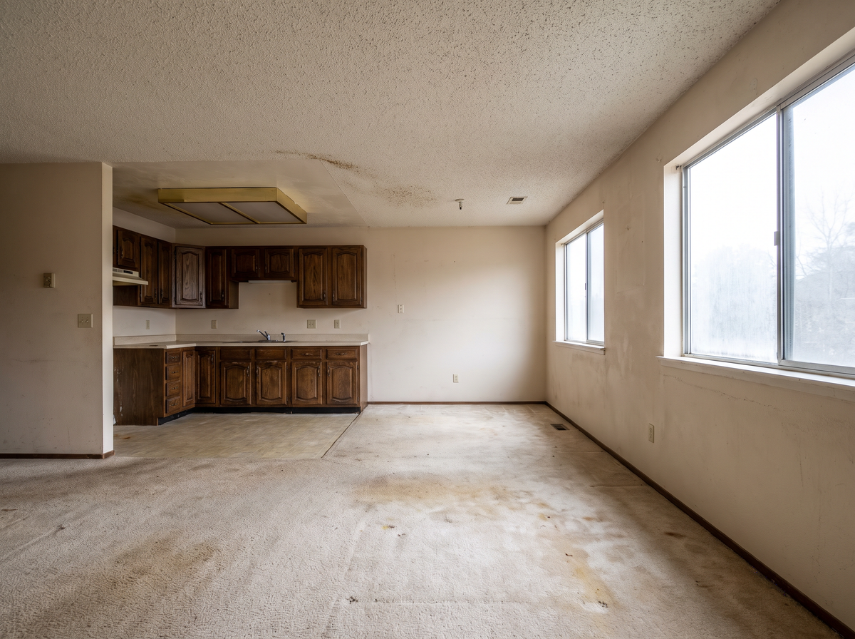 Rental unit interior before strip-out