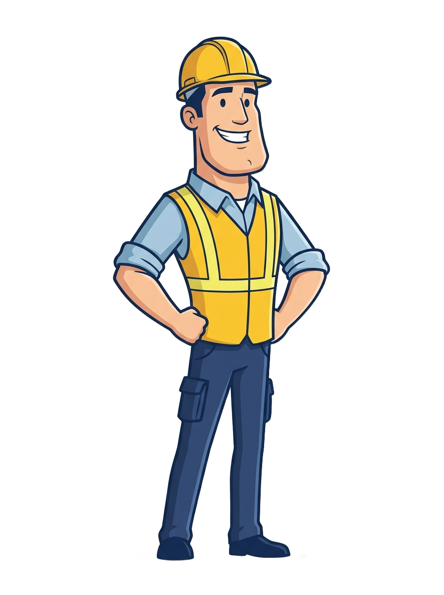 Demolition and hauling mascot